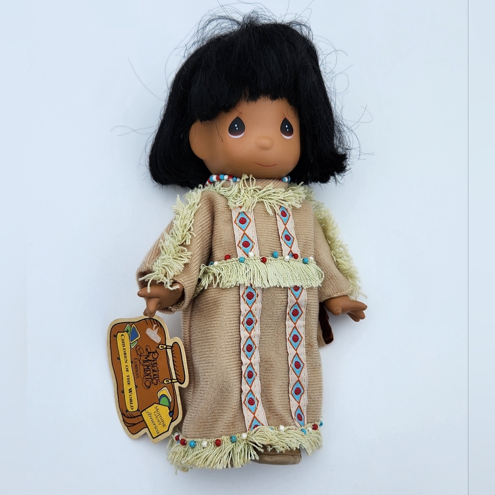 🌌 Precious Moments Children of the World - American Indian 1994 Vintage Doll 11
